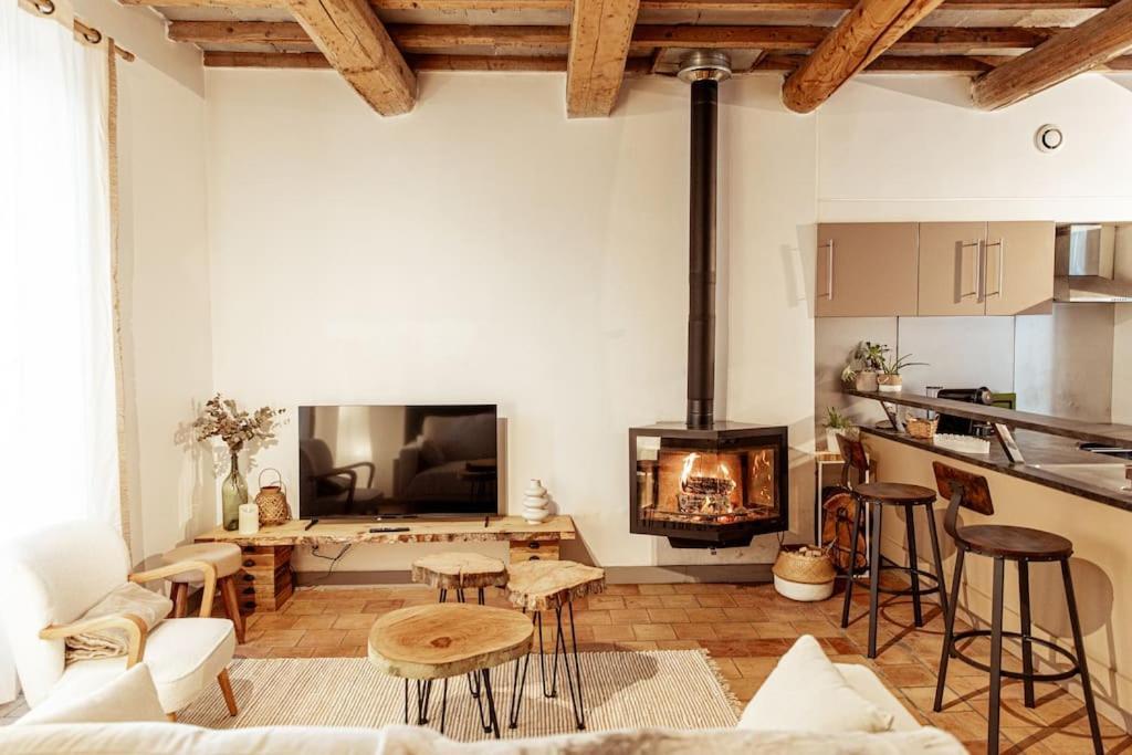 Maison De Village Barbentane Avec Spa Luaran gambar